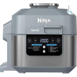 NINJA Heissluftfritteuse Speedi Rapid Cooking System & Heißluftfritteuse ON400EU Fritteusen grau Heißluftfritteusen
