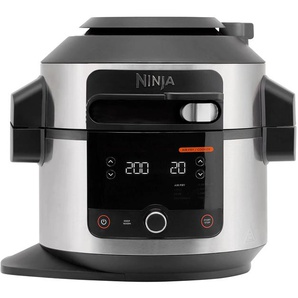 NINJA Multikocher Foodi 11-in-1 SmartLid OL550EU Küchenmaschinen schwarz (edelstahlfarben, schwarz) Küchenmaschinen