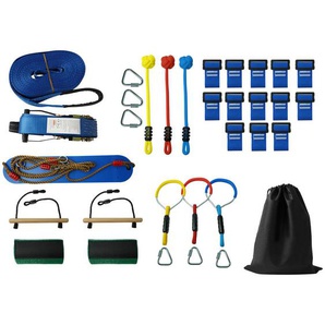 Ninja-Slackline-Set, Blau, Textil, Freizeit, Sport & Fitness, Fitnessgeräte