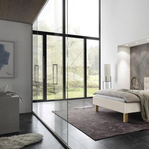 Hasena Polsterbett Noah, Farbe: Eiche bright, geölt, Bezugsfarbe: Pepe beige, verschiedene Größen