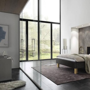 Hasena Polsterbett Noah, Farbe: Eiche bright, geölt, Bezugsfarbe: Buffalo shale, verschiedene Größen