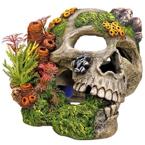Nobby Aqua Ornaments TOTENKOPF mit Pflanzen 19,5 x 16 x 14 cm GLO689505410