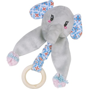 Nobby Katzenspielzeug Elefant mit Holzring blau 16 cm GLO689202644
