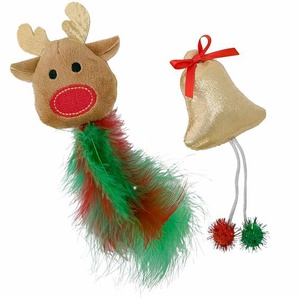 Nobby Katzenspielzeug Xmas Elch und Glocke GLO689312155