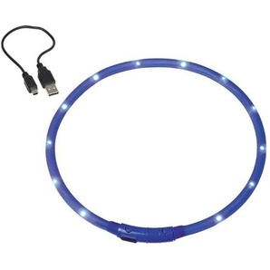 Nobby LED Leuchthalsband Visible blau für Hunde mit kurzem Fell GLO689308331