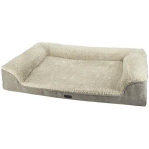 Nobby Orthopädisches Komfortsofa eckig Calbu beige, Maße: 80 x 52 x 7/18 cm 61725