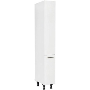Nobilia Apothekerschrank Touch, Weiß, Holzwerkstoff, 5 Fächer, nur wie online abgebildet bestellbar, 30x216.6x58 cm, Blauer Engel, Pefc, Goldenes M,