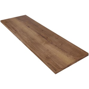 Nobilia Arbeitsplatte, Eiche dunkel, Holzwerkstoff, 60x4x180 cm, Blauer Engel, Pefc, Goldenes M, Made in Germany, DGM-Klimapakt, Küchen, Küchenmöbel,