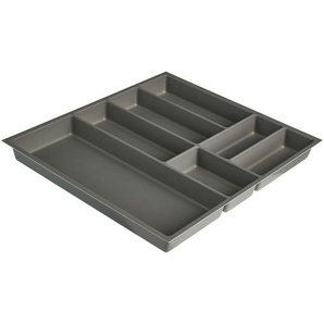 Nobilia Besteckeinsatz Depot, Schiefer, Kunststoff, 7 Fächer, 60x4.9x50 cm, Küchenzubehör, Besteckkästen