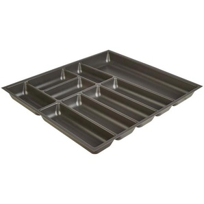 Nobilia Besteckeinsatz Youno, Schiefer, Kunststoff, 9 Fächer, 60x4.9x50 cm, Küchenzubehör, Besteckkästen