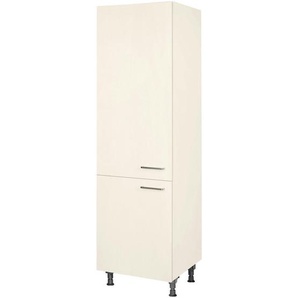 Nobilia Geschirrschrank Touch, Magnolie, Metall, 5 Fächer, nur wie online abgebildet bestellbar, 60x216.6x58 cm, Blauer Engel, Pefc, Goldenes M, Made