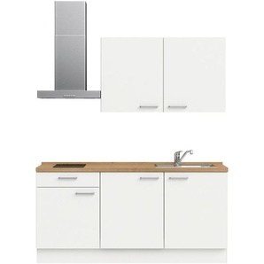 Nobilia Küchenleerblock Touch, Weiß, Eiche, Metall, 1 Schubladen, nur wie online abgebildet bestellbar, 180 cm, Blauer Engel, Pefc, Goldenes M, Made in Germany, DGM-Klimapakt, seitenverkehrt erhältlich, vormontierter Korpus, Küchen, Küchenzeilen &