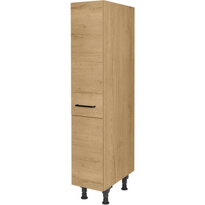 nobilia® Apothekerschrank Structura, mit 4 Einhängekörben, Breite 30 cm, Höhe 167,8 cm, vormontiert, Ein- und Auszugsdämpfung SoftStoppPro