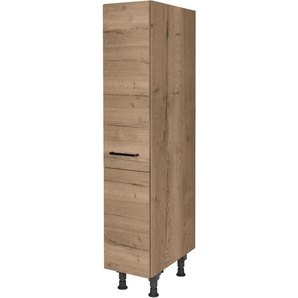 nobilia® Apothekerschrank Structura, mit 4 Einhängekörben, Breite 30 cm, Höhe 167,8 cm, vormontiert, Ein- und Auszugsdämpfung SoftStoppPro