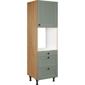 nobilia® Backofenumbauschrank Cascada, Ausrichtung wählbar, mit Schublade und zwei Auszügen und einer Tür, vormontiert, Breite/Höhe: 60/216,6 cm