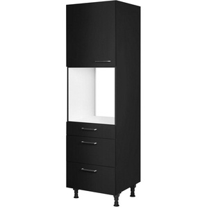 nobilia® Backofenumbauschrank Touch, Ausrichtung wählbar, mit Schublade und zwei Auszügen und einer Tür, vormontiert, Breite/Höhe: 60/216,6 cm