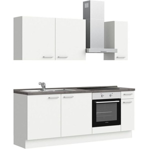 nobilia® elements Küchenzeile elements basic, vormontiert, Ausrichtung wählbar, Breite 210 cm, ohne E-Geräte