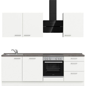 nobilia® elements Küchenzeile elements premium, vormontiert, Ausrichtung wählbar, Breite 240 cm, ohne E-Geräte