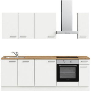 nobilia® elements Küchenzeile elements basic, vormontiert, Ausrichtung wählbar, Breite 240 cm, ohne E-Geräte