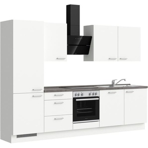 nobilia® elements Küchenzeile elements premium, vormontiert, Ausrichtung wählbar, Breite 300 cm, ohne E-Geräte