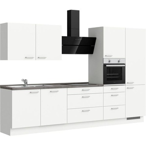 nobilia® elements Küchenzeile elements premium, vormontiert, Ausrichtung wählbar, Breite 330 cm, mit E-Geräten