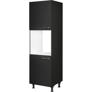 nobilia® Herdumbauschrank Touch, Ausrichtung wählbar, mit zwei zusätzlichen Türen, vormontiert, Breite/Höhe: 60/167,8 cm