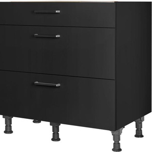 nobilia® Kochfeldumbauschrank Touch, vormontiert, mit Schubkasten und Auszügen, in den Breiten 60 und 90 cm