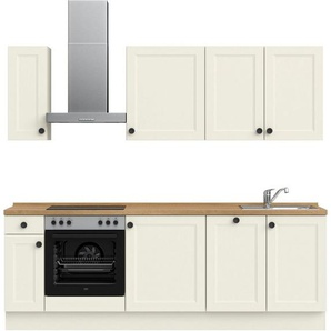 nobilia® Küchenzeile Cascada basic, vormontiert, Ausrichtung wählbar, Breite 240 cm, mit E-Geräten