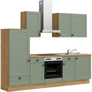 nobilia® Küchenzeile Cascada basic, vormontiert, Ausrichtung wählbar, Breite 270 cm, ohne E-Geräte