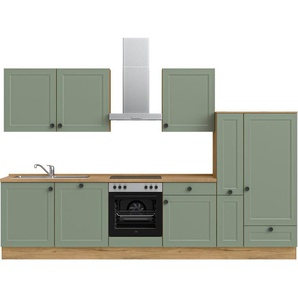 nobilia® Küchenzeile Cascada basic, vormontiert, Ausrichtung wählbar, Breite 330 cm, ohne E-Geräte