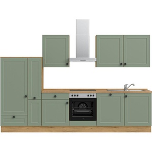 nobilia® Küchenzeile Cascada I, vormontiert, Ausrichtung wählbar, Breite 330 cm, wahlw. mit E-Geräten