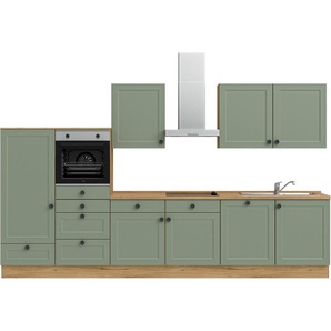 nobilia® Küchenzeile Cascada basic, vormontiert, Ausrichtung wählbar, Breite 360 cm, mit E-Geräten