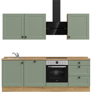 nobilia® Küchenzeile Cascada II, vormontiert, Breite 240 cm, Ausrichtung wählbar, wahlw. mit E-Geräten
