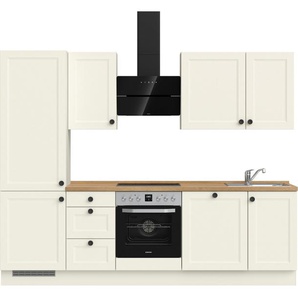 nobilia® Küchenzeile Cascada II, vormontiert, Breite 270 cm, Ausrichtung wählbar, wahlw. mit E-Geräten
