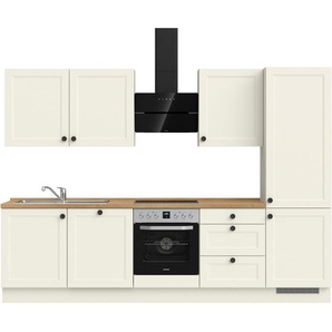 nobilia® Küchenzeile Cascada premium, vormontiert, Ausrichtung wählbar, Breite 300 cm, ohne E-Geräte