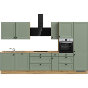 nobilia® Küchenzeile Cascada premium, vormontiert, Ausrichtung wählbar, Breite 360 cm, mit E-Geräten