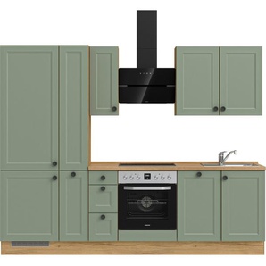 nobilia® Küchenzeile Cascada II, vormontiert, Breite 270 cm, Ausrichtung wählbar, wahlw. mit E-Geräten