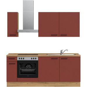 nobilia® Küchenzeile Easytouch I, vormontiert, Ausrichtung wählbar, Breite 210 cm, wahlw. mit E-Geräten