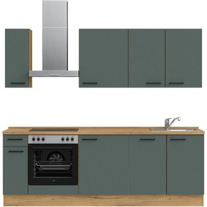 nobilia® Küchenzeile Easytouch basic, vormontiert, Ausrichtung wählbar, Breite 240 cm, mit E-Geräten