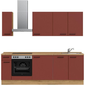 nobilia® Küchenzeile Easytouch basic, vormontiert, Ausrichtung wählbar, Breite 240 cm, ohne E-Geräte