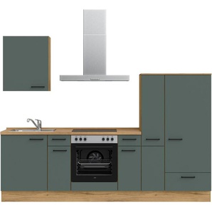 nobilia® Küchenzeile Easytouch basic, vormontiert, Ausrichtung wählbar, Breite 270 cm, mit E-Geräten