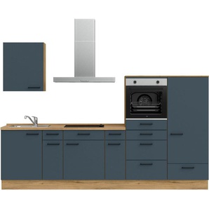nobilia® Küchenzeile Easytouch I, vormontiert, Ausrichtung wählbar, Breite 300 cm, wahlw. mit E-Geräten