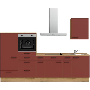 nobilia® Küchenzeile Easytouch I, vormontiert, Ausrichtung wählbar, Breite 300 cm, wahlw. mit E-Geräten