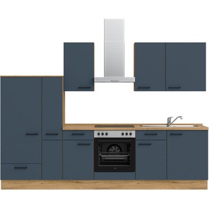 nobilia® Küchenzeile Easytouch basic, vormontiert, Ausrichtung wählbar, Breite 300 cm, ohne E-Geräte