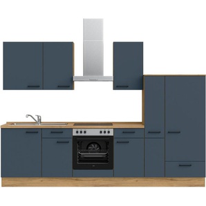 nobilia® Küchenzeile Easytouch basic, vormontiert, Ausrichtung wählbar, Breite 300 cm, ohne E-Geräte