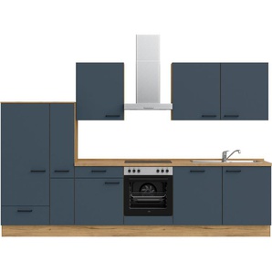 nobilia® Küchenzeile Easytouch basic, vormontiert, Ausrichtung wählbar, Breite 330 cm, mit E-Geräten