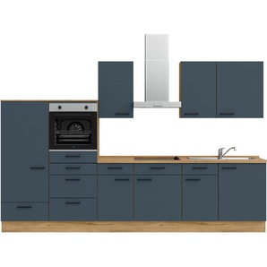 nobilia® Küchenzeile Easytouch basic, vormontiert, Ausrichtung wählbar, Breite 330 cm, ohne E-Geräte
