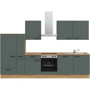 nobilia® Küchenzeile Easytouch basic, vormontiert, Ausrichtung wählbar, Breite 330 cm, ohne E-Geräte