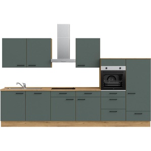 nobilia® Küchenzeile Easytouch basic, vormontiert, Ausrichtung wählbar, Breite 360 cm, mit E-Geräten