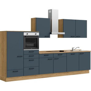 nobilia® Küchenzeile Easytouch basic, vormontiert, Ausrichtung wählbar, Breite 360 cm, ohne E-Geräte
